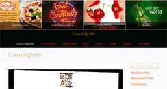 Desktop Screenshot of cusconightlife.com