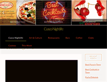 Tablet Screenshot of cusconightlife.com